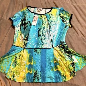 Top with peplum by Worthington.